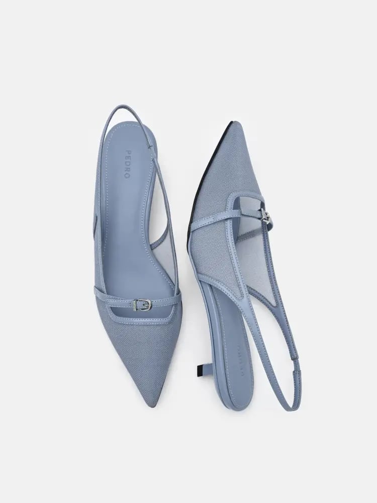كعب بيدرو 3.5 سم Maggie Mesh Slingback Heel Pumps