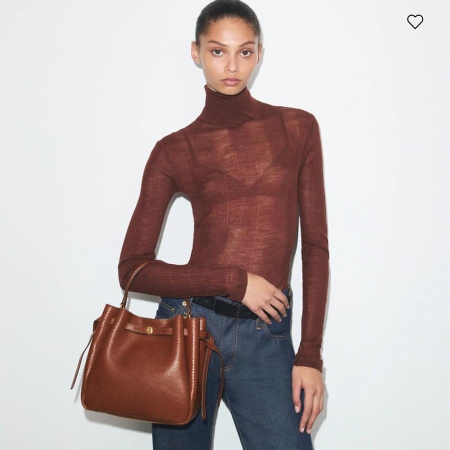شنطه توري بورش ROMY NUBUCK BUCKET BAG