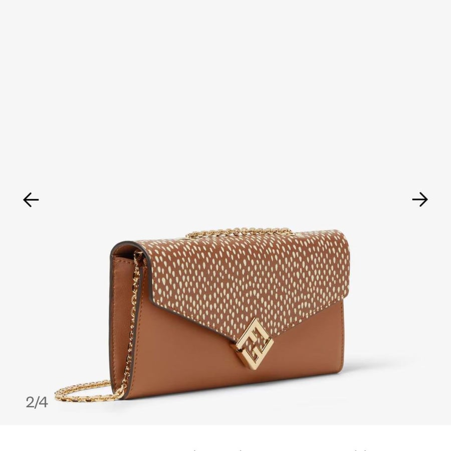 فندي FF Diamonds chain wallet
