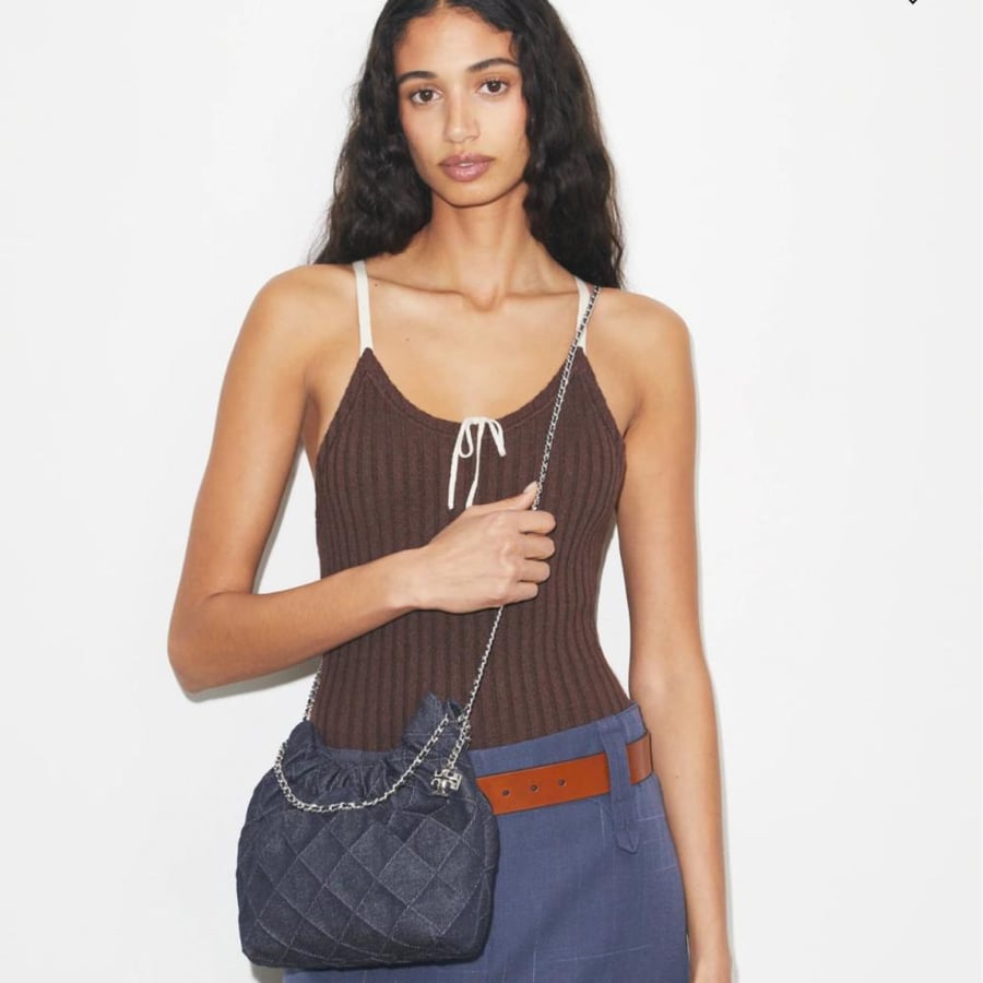 حقيبة توري بورش FLEMING SEQUIN HOBO BAG