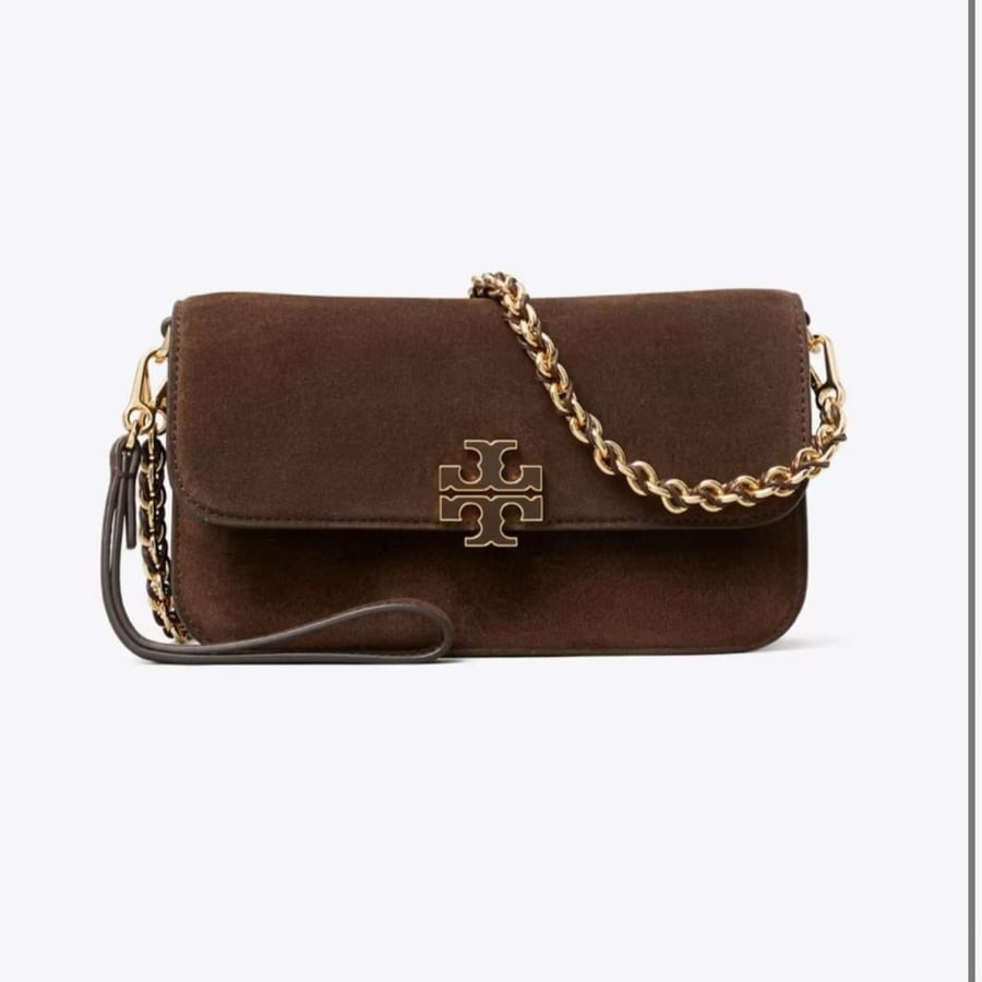 حقيبة توري بورش Britten suede chain wallet w. Wristlet