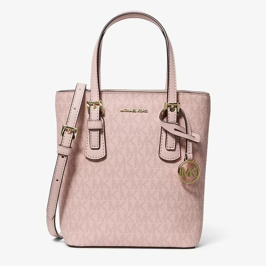 شنطه مايكل كورس Voyager Extra-Small Signature Logo Convertible Crossbody Bag