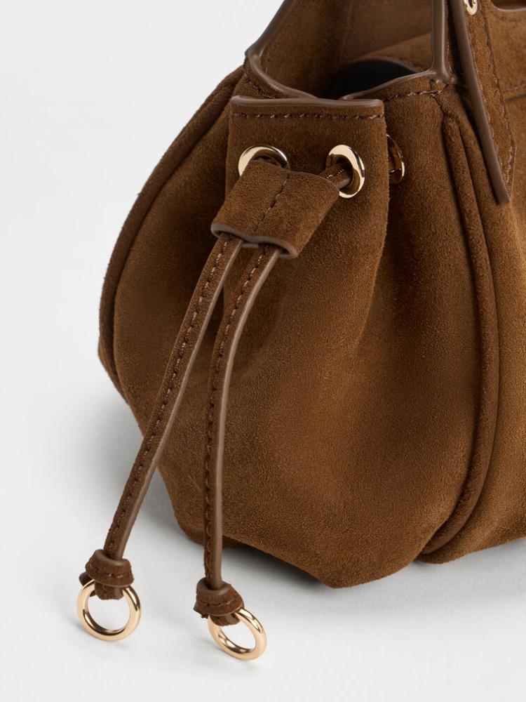 حقيبه تشارلز آند  Mini Lillith Drawstring Bucket Bag