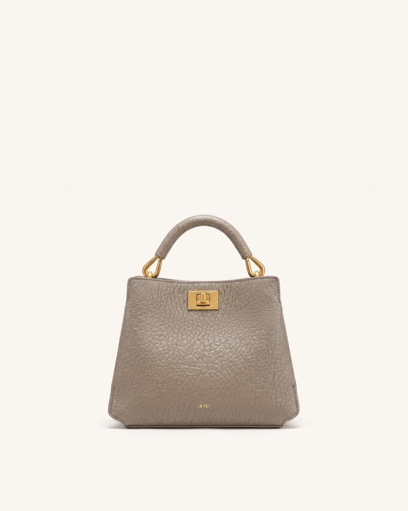 شنطه JW PEI Lucia Elephant-Effect Top Handle Bag