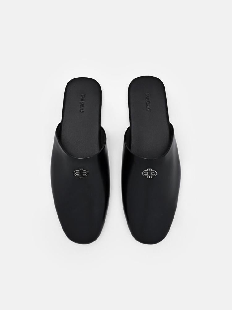 سليبر بيدرو Leather Mules