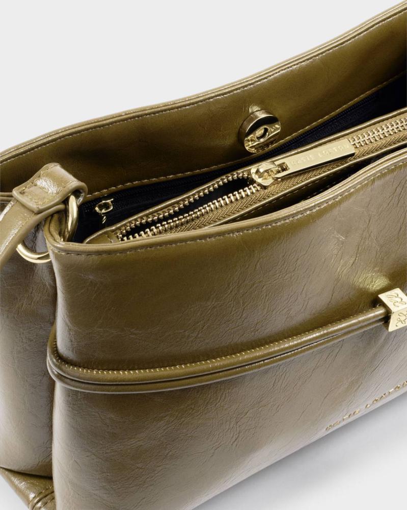 Lori Patent Crackle Crossbody Bag