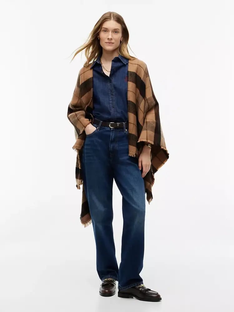 سكارف تومي  Plaid Cape