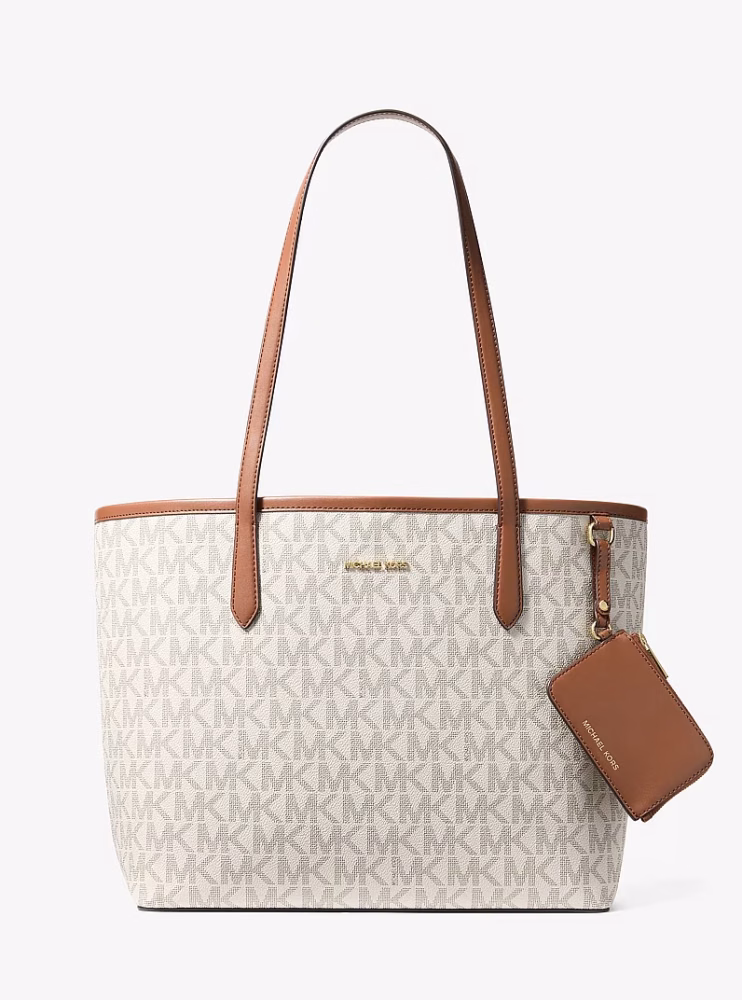 شنطه مايكل كورس Jet Set Large Signature Logo Tote Bag