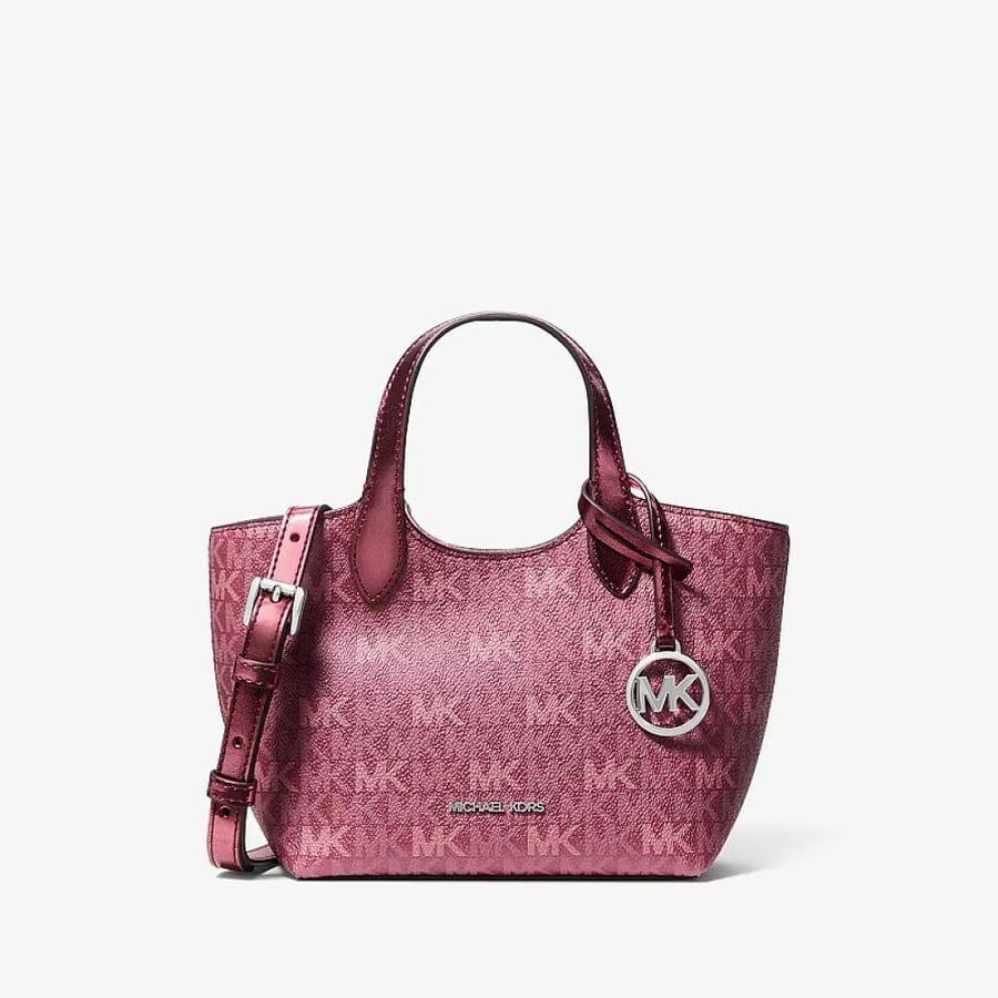 شنطه مايكل كورس Maya Extra-Small Metallic Signature Logo Crossbody Bag