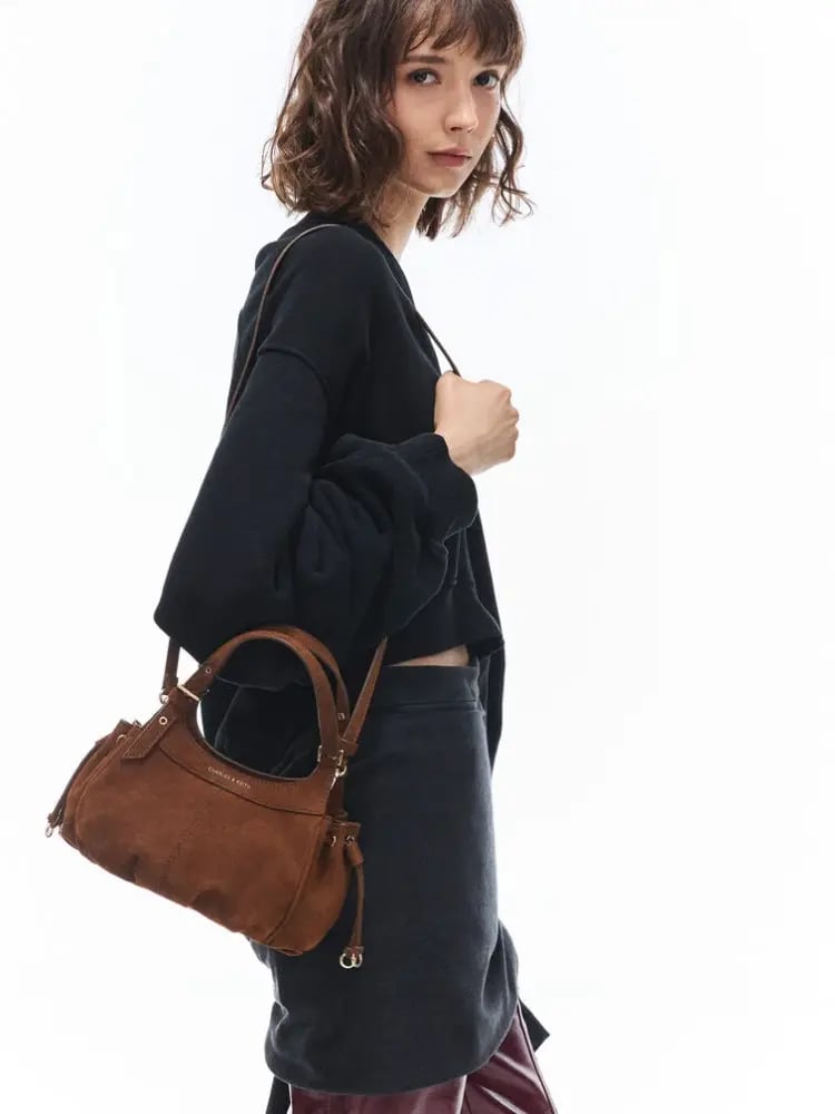 حقيبه تشارلز آند  Mini Lillith Drawstring Bucket Bag