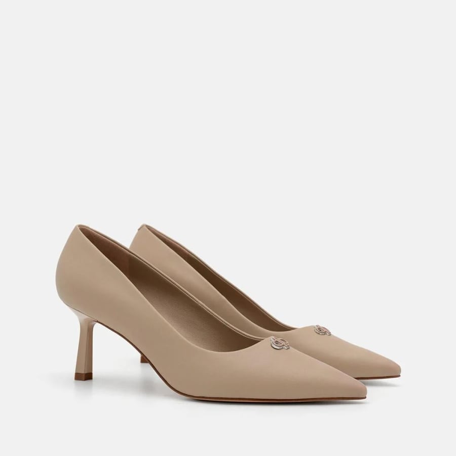 كعب  بيدرو 6.5 سم Leather Heel Pumps