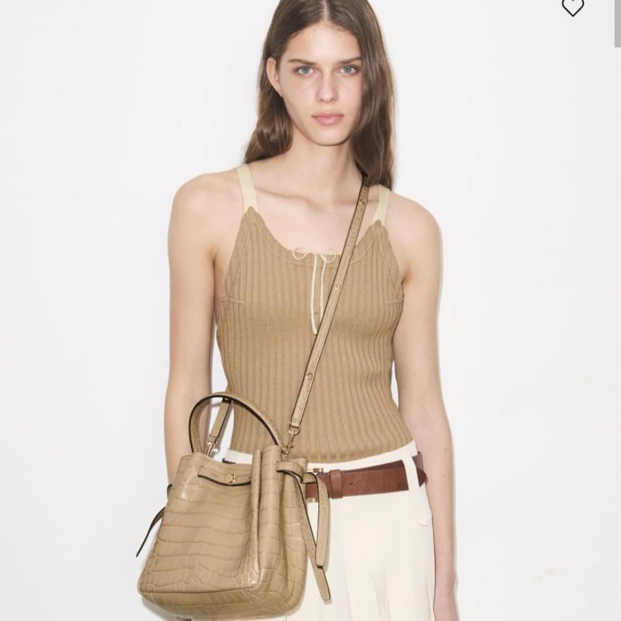 شنطه توري بورش ROMY NUBUCK BUCKET BAG