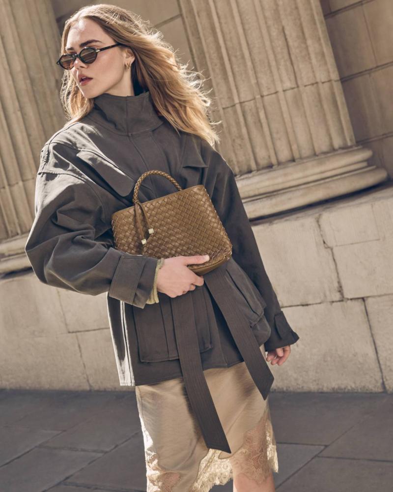 Nova Hand Woven Top Handle Bag