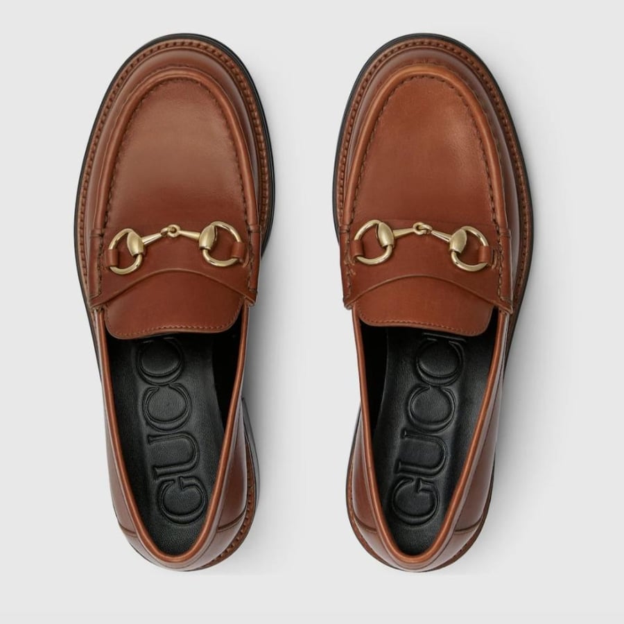 كعب قوتشي 2.5 سم  Mocasín Gucci Horsebit para mujer