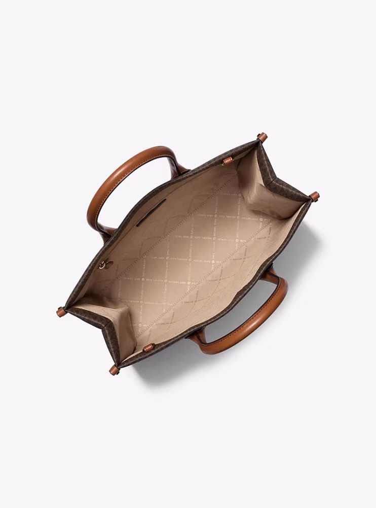 شنطه مايكل كورس Mirella Medium Signature Logo Tote Bag
