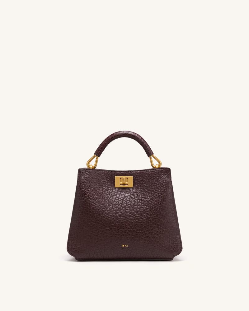 شنطه JW PEI Lucia Elephant-Effect Top Handle Bag
