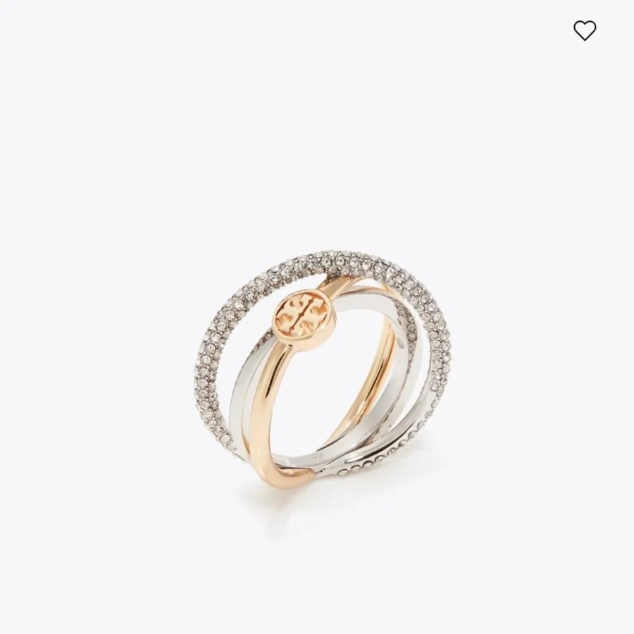 خاتم تورى بورش ICON PAVÉ TRIPLE RING