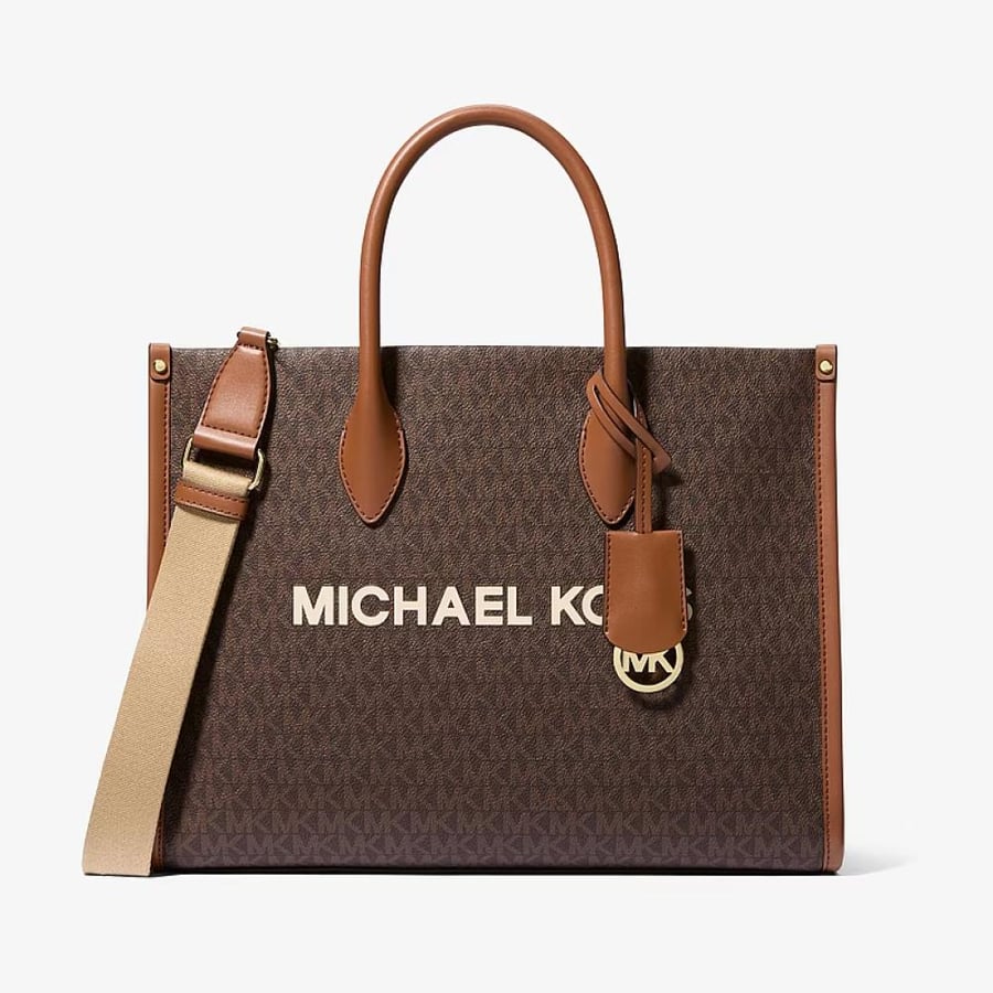 شنطه مايكل كورس Mirella Medium Signature Logo Tote Bag