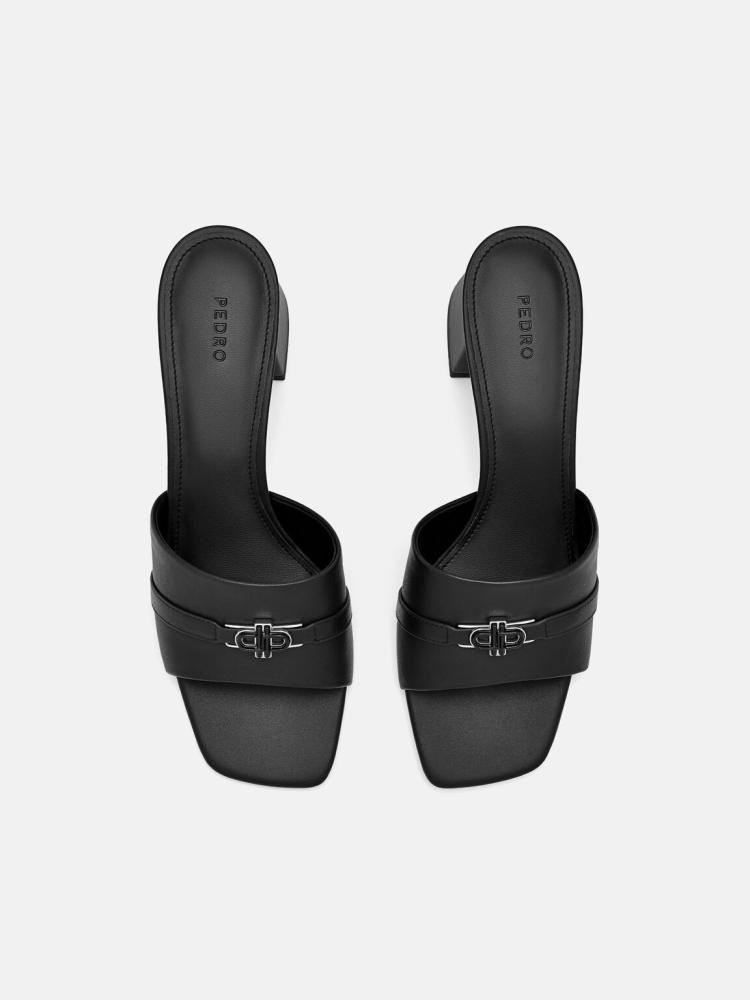 كعب  بيدرو 4.5 سم Leather Heel sandals