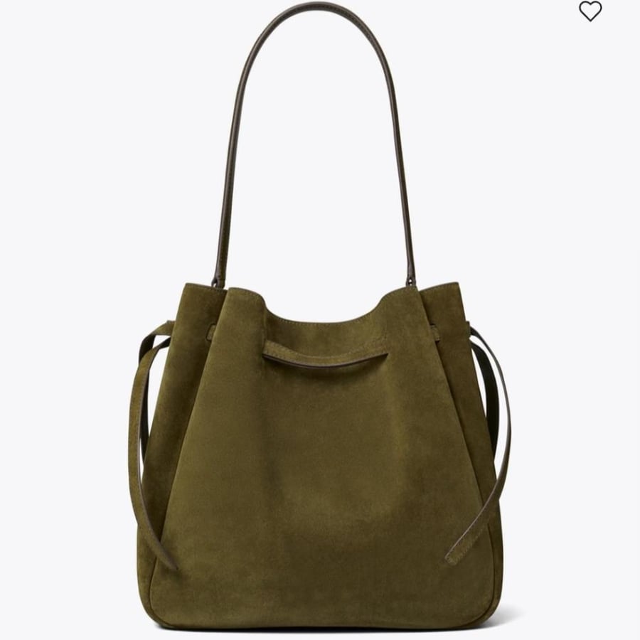 شنطه توري بورش LARGE ROMY SUEDE BUCKET BAG