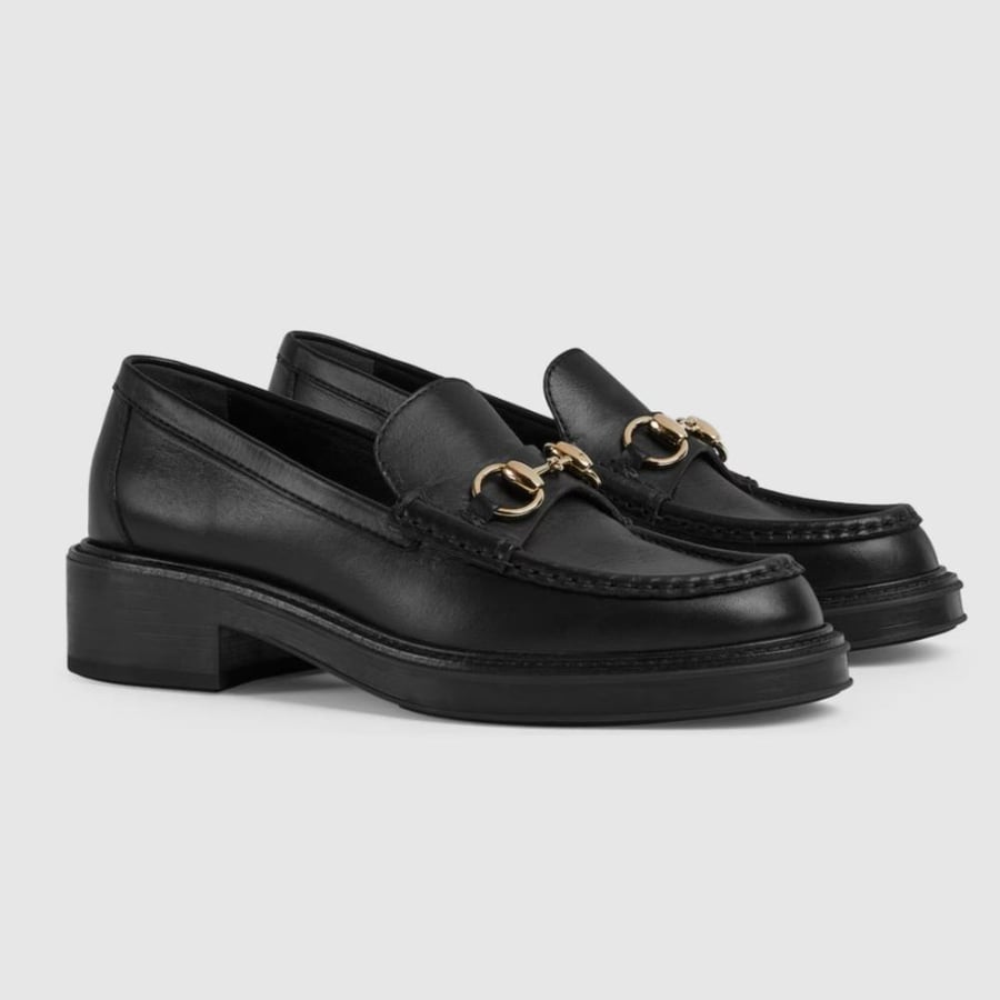 كعب قوتشي 2.5 سم  Mocasín Gucci Horsebit para mujer