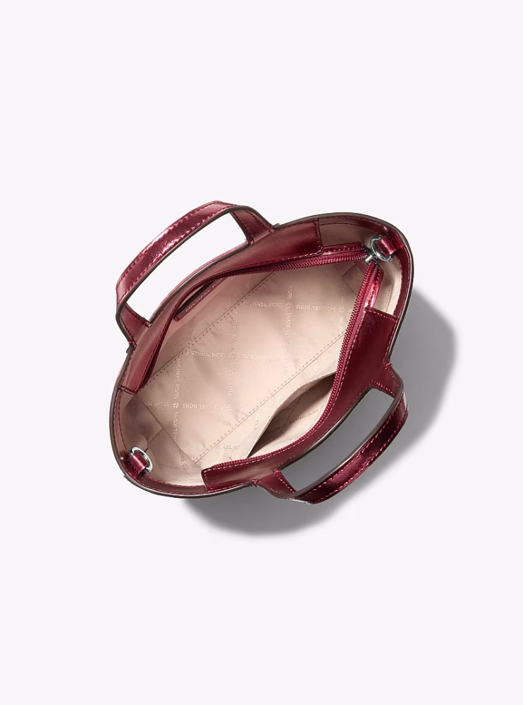 شنطه مايكل كورس Maya Extra-Small Metallic Signature Logo Crossbody Bag