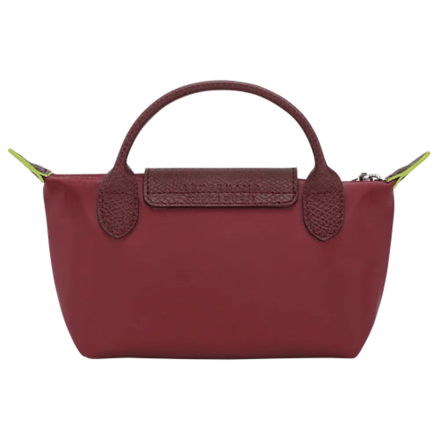 باوتش لونق شامب Le Pliage Green Pouch with handle Pomegranate