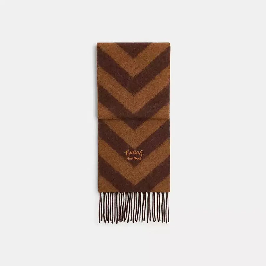 سكارف كوتش Chevron Stripe Wide Muffle