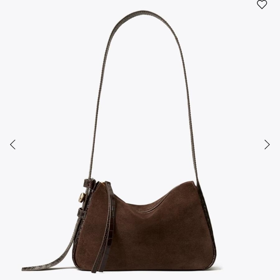 شنطه توري بورش  SMALL ROMY SUEDE SHOULDER BAG