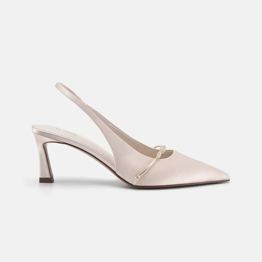كعب بيدرو 6.5 سم Satin Slingback Heel Pumps