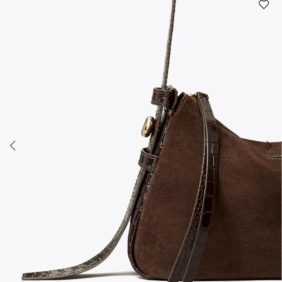 شنطه توري بورش  SMALL ROMY SUEDE SHOULDER BAG