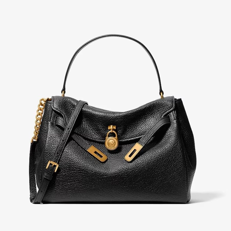 شنطه مايكل كورس Hamilton Large Textured Leather Soft Satchel