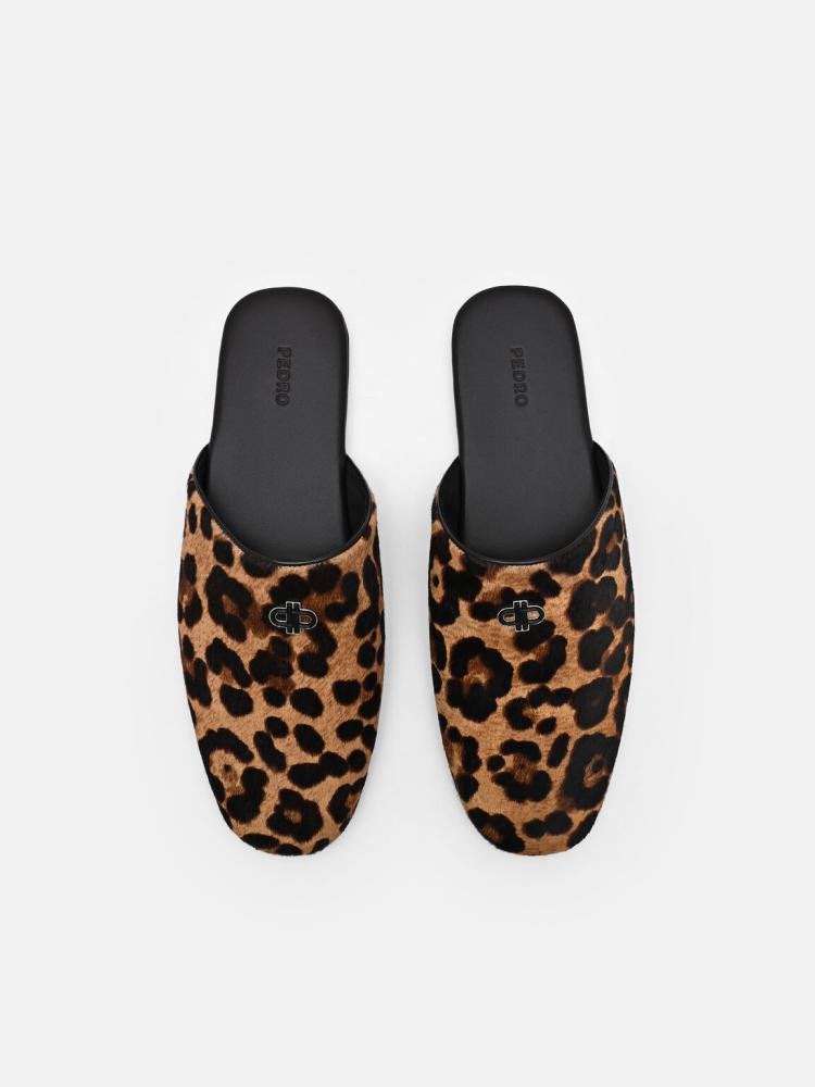 سليبر بيدرو Leather Mules