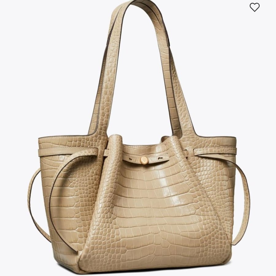 شنطه توري بورش  ROMY CROC-EMBOSSED TOTE