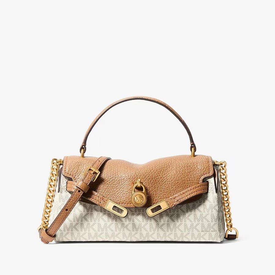 شنطه مايكل كورس Hamilton Extra-Small Signature Logo Soft Crossbody Bag