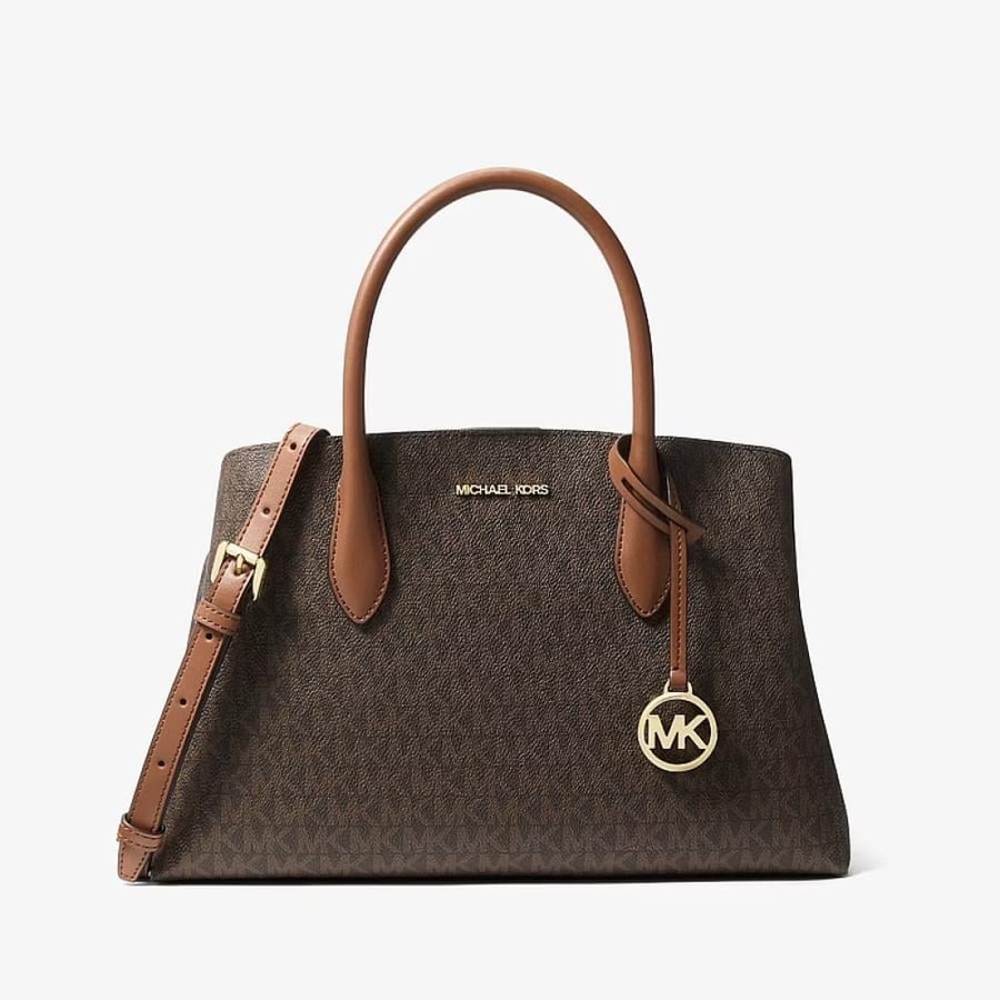 شنطه مايكل كورس Maya Medium Signature Logo Satchel