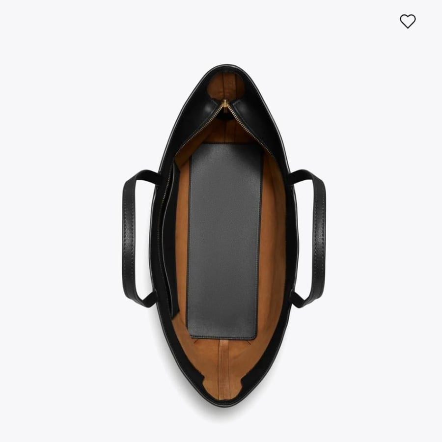 شنطه تورى بورش LEATHER TOP ZIP TOTE