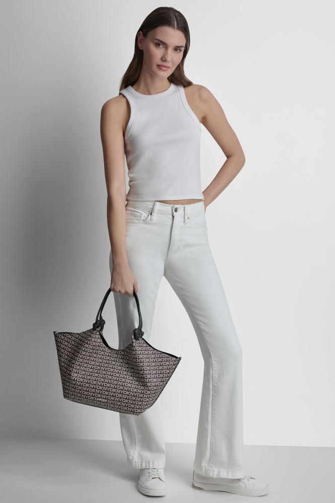 شنطه دكني الميديم PAULA NEW YORK LOGO MEDIUM COMMUTER TOTE