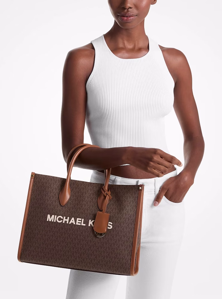 شنطه مايكل كورس Mirella Medium Signature Logo Tote Bag