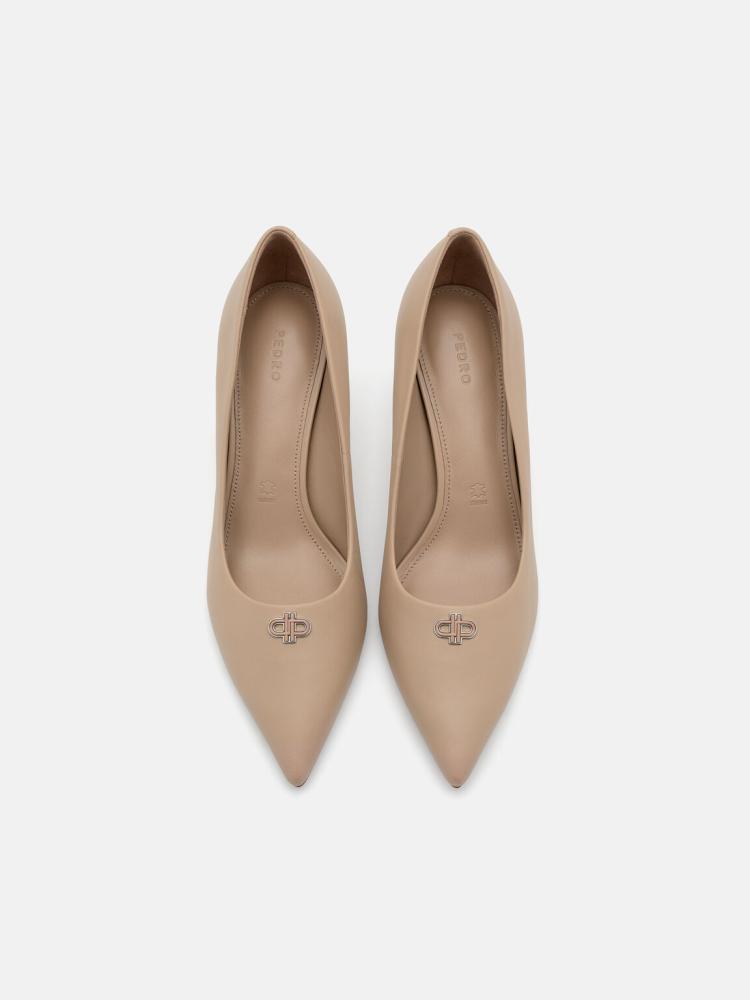 كعب  بيدرو 6.5 سم Leather Heel Pumps