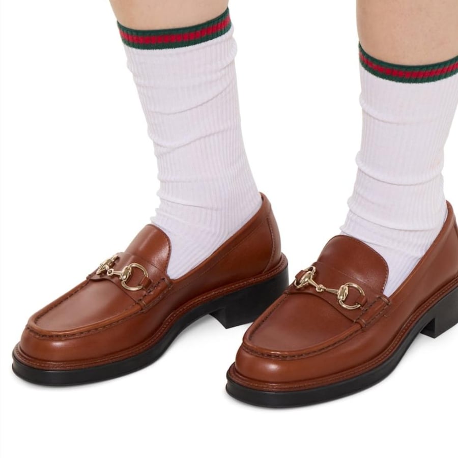 كعب قوتشي 2.5 سم  Mocasín Gucci Horsebit para mujer