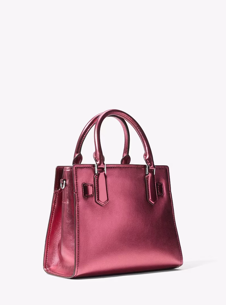شنطه مايكل كورس  Landon Small Metallic and Signature Logo Satchel