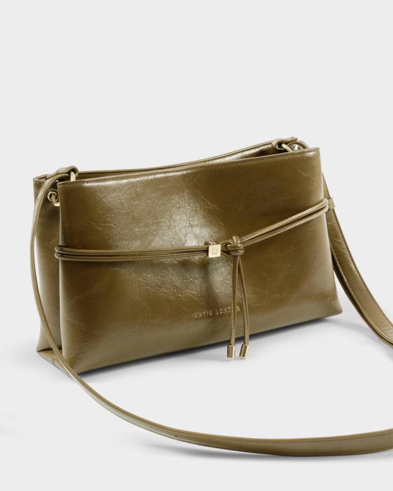 Lori Patent Crackle Crossbody Bag
