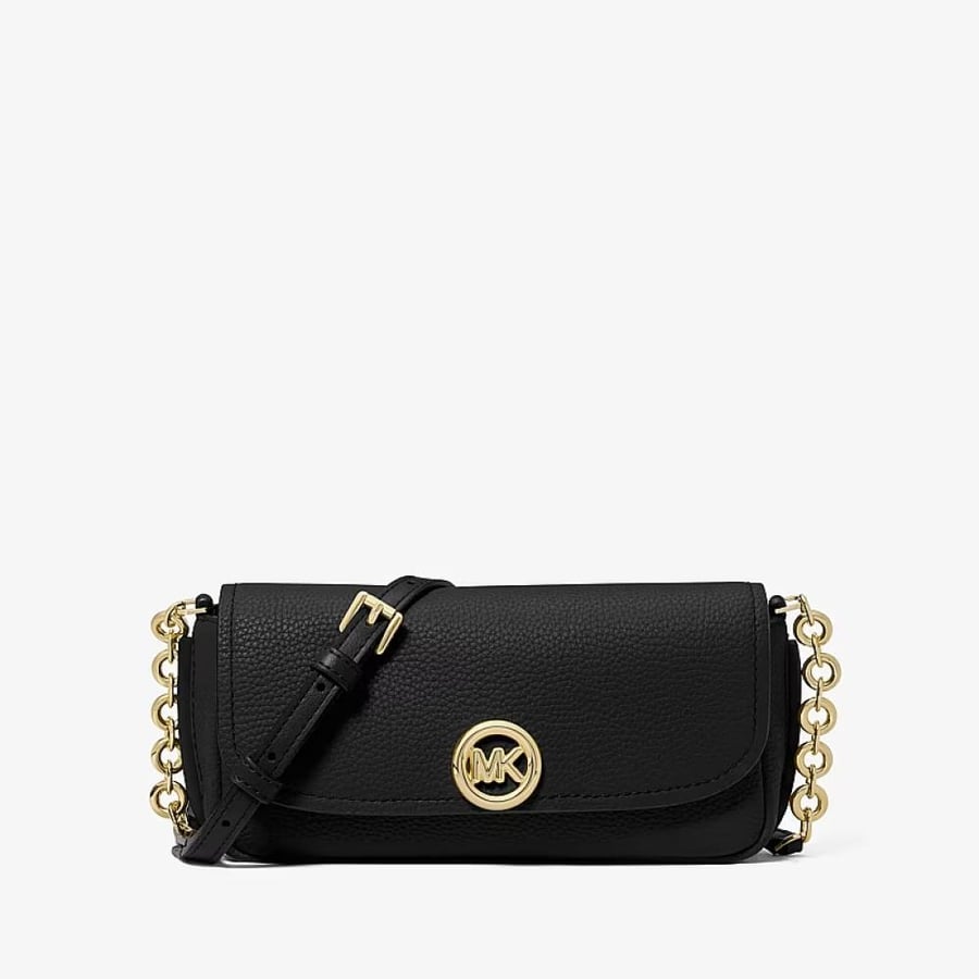 شنطه مايكل كورس Nolita Small Pebbled Leather Crossbody Bag