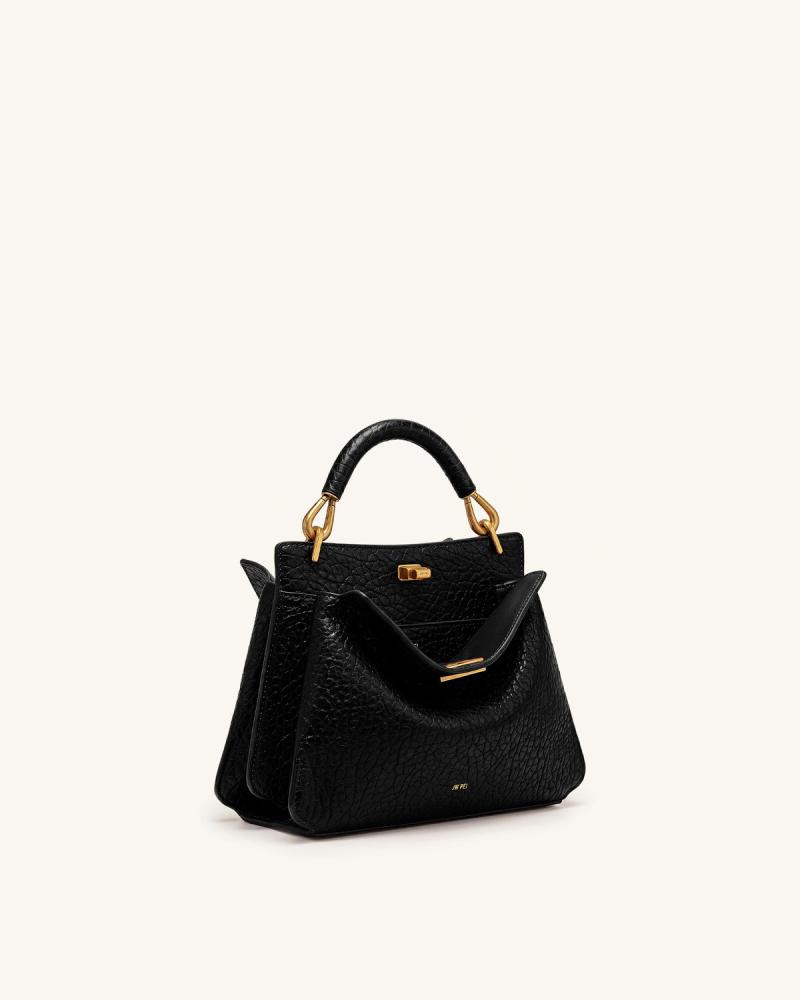 شنطه JW PEI Lucia Elephant-Effect Top Handle Bag
