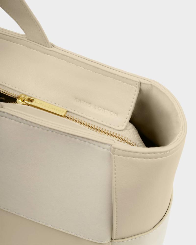 Taya Hand Woven Suedette Tote Bag