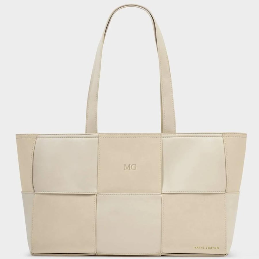 Taya Hand Woven Suedette Tote Bag