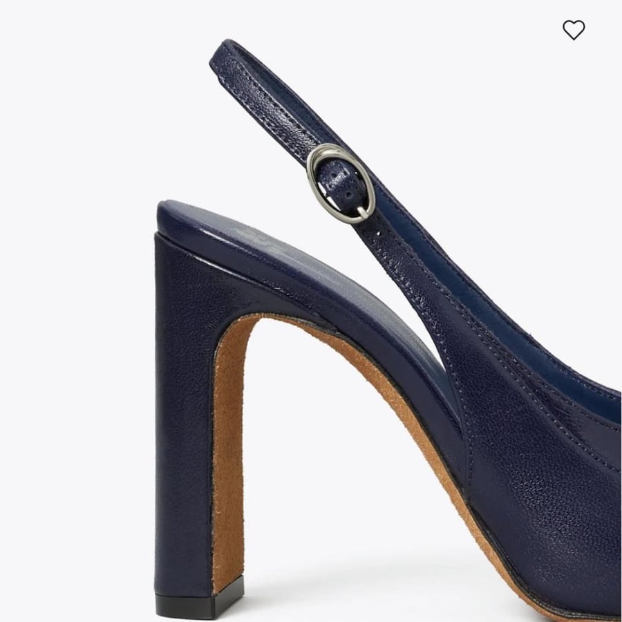 كعب توري بورش 9.5 سم RUNWAY CHAIN SLINGBACK
