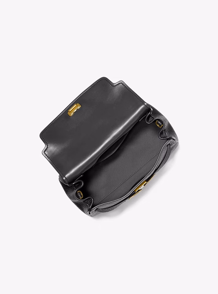 شنطه مايكل كورس Hamilton Moderne Extra-Small Textured Leather Slouchy Crossbody Bag