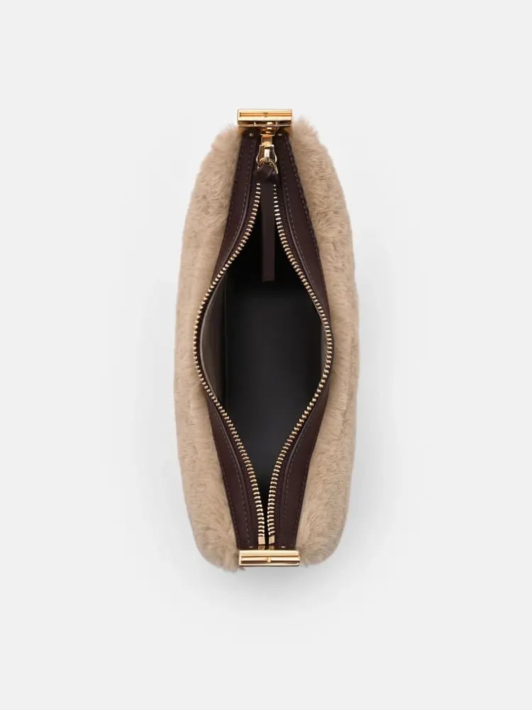 شنطه بيردو Faux Fur Jatte Shoulder